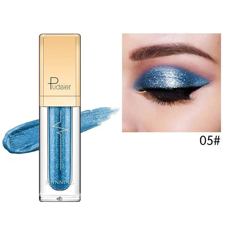 Pudaier Glitter & Glow Liquid Eyeshadow - Color # 05 Blue
