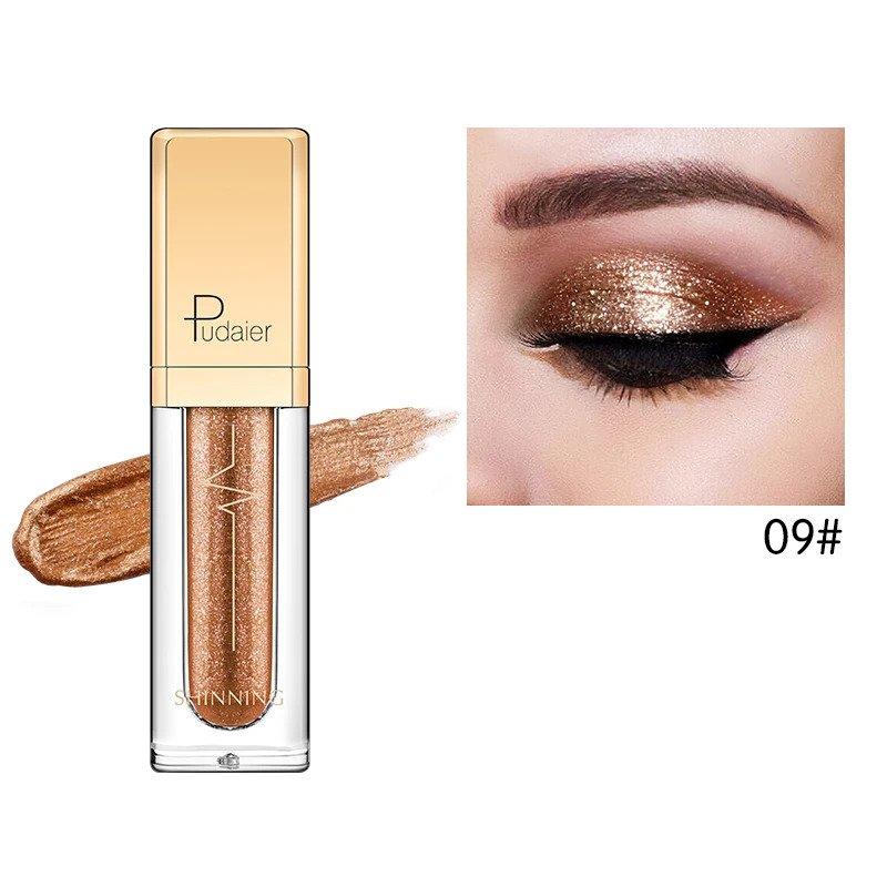Pudaier Glitter & Glow Liquid Eyeshadow - Color # 09 Copper